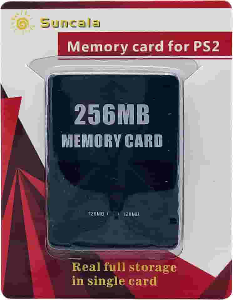 Cartão de memória Suncala de 256 MB para PlayStation 2, cartão de memória de alta velocidade para Sony PS2, 1 unidade