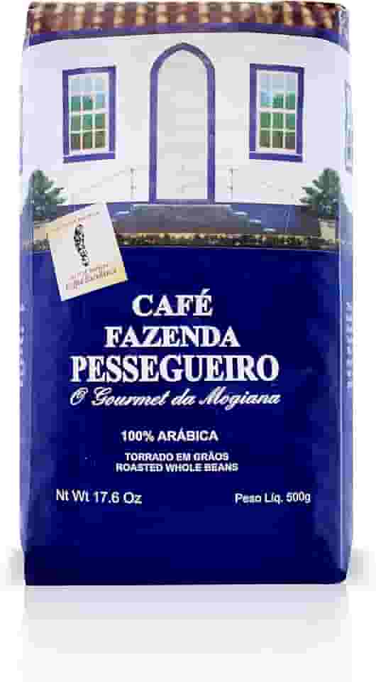 Café em Grãos Gourmet Café Fazenda Pessegueiro, 100% Arábica, Baixa Acidez 500g