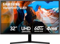 Monitor Samsung 4K UHD de 32 polegadas (LU32J590UQNXZA), Cinza escuro