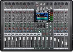 Kmise Mesa De Som Digital Pro-Series 12 Canais, Console Interface Com Recursos Dj, Equalizador 7 Bandas, Display Led 48 V E Saída Usb/Sd/Fm/Wma