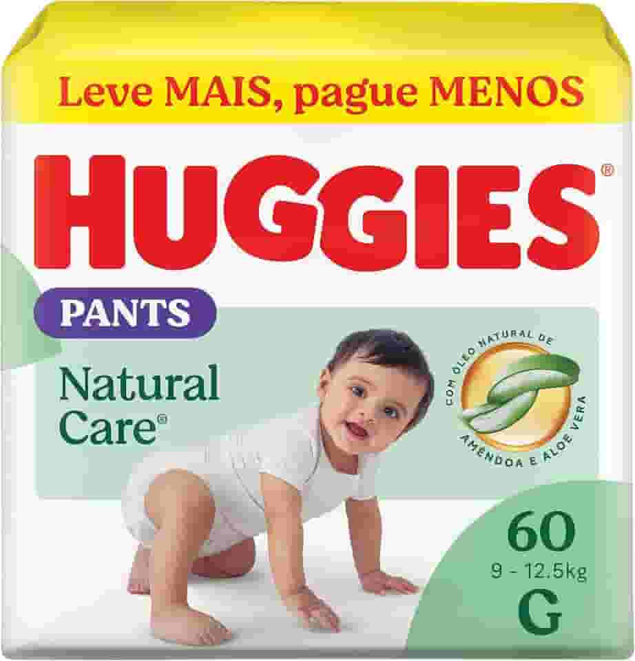 Fralda Huggies NATURAL CARE ROUPINHA G 60 unidades