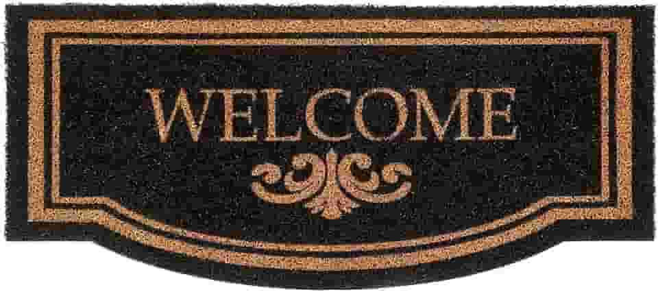 Capacho Vinil Kapazi Preto 30x70cm – Welcome | Tapete de Entrada Antiderrapante
