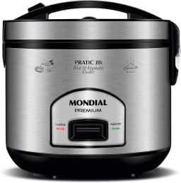 Panela Elétrica de Arroz, Mondial, Preto/Inox, 700W, 220V - PE-42-10X