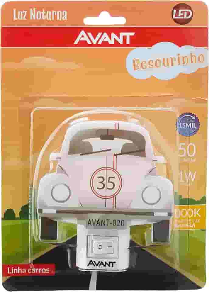 LED LUZ NOTURNA BESOURINHO AM3000K 1W BIVOLT, 151170571, Avant, Fusca 9,3x10,2 cm