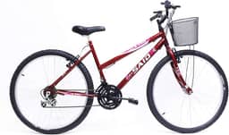 Bicicleta de Passeio Saidx Bike Feminina, Aro 26 de 18 Marchas, Freio V Brake