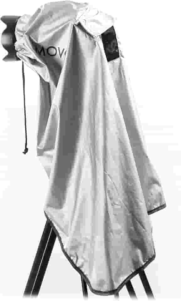 Capa de chuva para câmeras DSLR, lentes e tripé Movo CRC03 extra longo (cinza metálico)