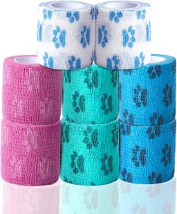 Envoltório autoadesivo - Bandagem de pata de cachorro para feridas - envoltório veterinário para cães - elegível para FSA e HSA - envoltório veterinário para cuidados com feridas, cuidados com patas -