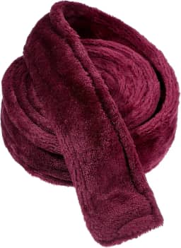 Gravata de substituição, gravata de roupão vermelho vinho, 180 x 4,5 cm/70,87 x 1,77 polegadas, cinto de flanela unissex, cinto grosso para hotel, gravatas de pijama macias, Vinho tinto, 65-66