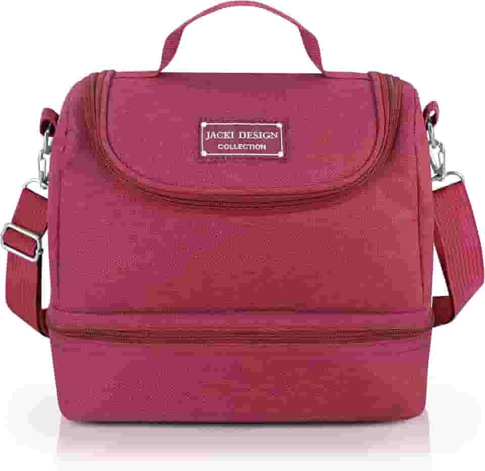 Bolsa Termica com 2 Compartilhamentos para Marmita Jacki Design (Pink)