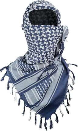 Cachecol Luxns militar tático, 100% algodão, shemagh, keffiyeh, para homens e mulheres