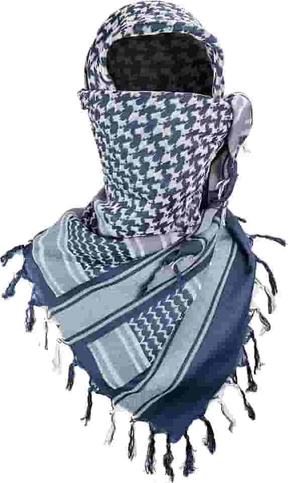 Cachecol Luxns militar tático, 100% algodão, shemagh, keffiyeh, para homens e mulheres