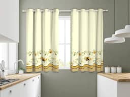Cortina Cozinha Estampada - Diversos Modelos (Abelha Mel)