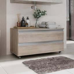 Gabinete Joia 80cm 02 Gavetas Madeirado Inteiro