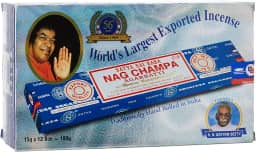 Satya Sai Baba Nag Champa Agarbatti Pacote de 12 Caixas de incenso 15 g Cada incenso de palitos para relaxamento, meditação, positividade e paz