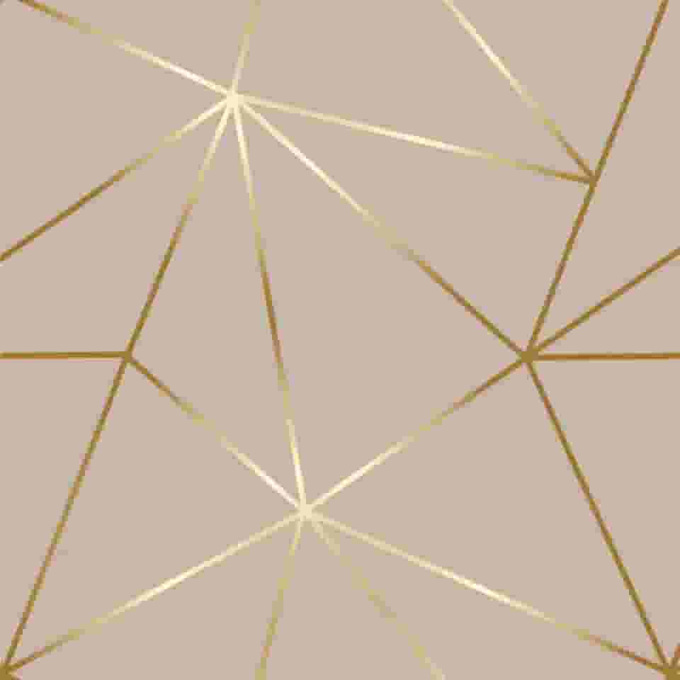 Papel De Parede Adesivo Lavável Efeito Geométrico 3D Quarto Casal e Sala Fendi Fio Gold Autocolante 3m