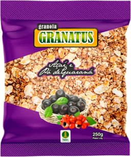 Natu's, Granola com Açaí & Pó de Guaraná, Power, Granatus, 250 Gramas