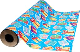 Papel Presente, V.M.P. 204.51.429, Cores Sortidas, 60 cm, 1 Bobina com 100 metros