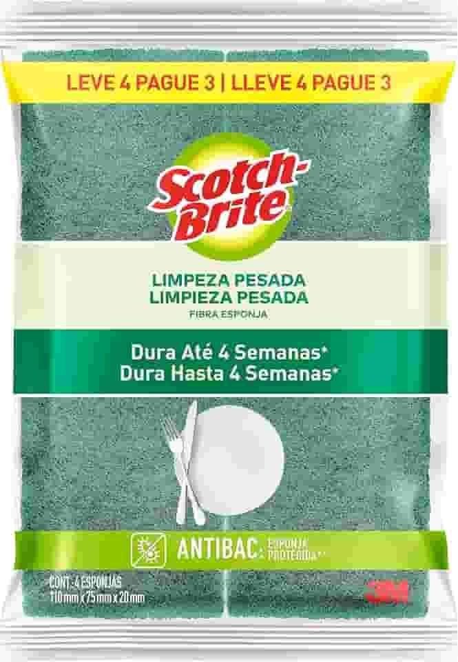 Scotch-Brite, 3M, Esponja Multiuso - Leve 4 Pague 3